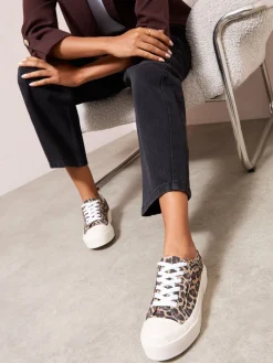 - Canvas Flatform Lace Up Casual Low Top Trainers*Friends Like These Hot