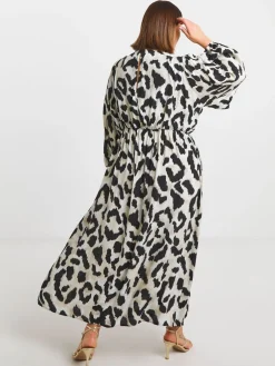 - V-Neck Button Through Midi Dress*Simply Be New