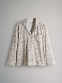 - 2 Pack Polyester Viscose Blend Pyjama's met doorlopende knoopsluiting en bies*The Set Hot