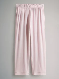 - 2 Pack Polyester Viscose Blend Pyjama's met doorlopende knoopsluiting en bies*The Set Hot