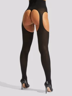 High Waisted Crotchless Glossy Tights*Ann Summers Discount