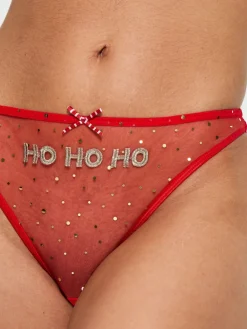 Ho Ho Ho Mesh Knickers*Ann Summers Discount