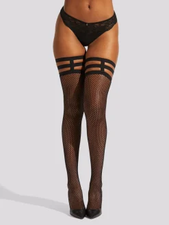 Leg Harness Fishnet Black Tights*Ann Summers Discount
