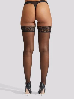Scallop Edged Lace Top 100% Cotton Tights*Ann Summers Hot