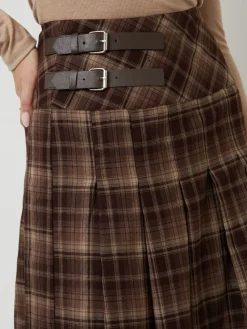 Check Buckle Detail Midi Dress*Another Sunday Best