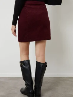 Corduroy Button Detail Mini Skirt*Another Sunday Best