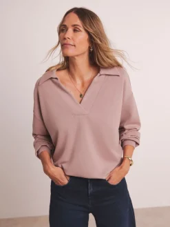 Anthology By Premium Ribbed High Collar Modal Sweatshirt*JD Williams New