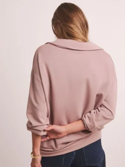 Anthology By Premium Ribbed High Collar Modal Sweatshirt*JD Williams New