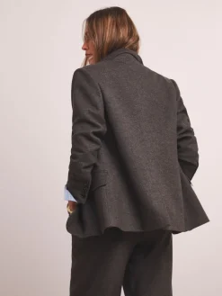 Anthology By Premium Herringbone Single Breasted Blazer*JD Williams Outlet