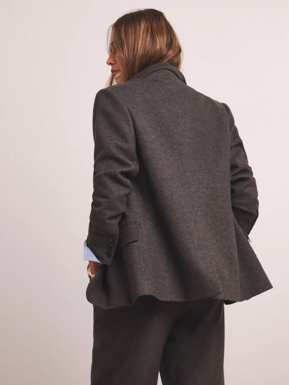 Anthology By Premium Herringbone Single Breasted Blazer*JD Williams Outlet