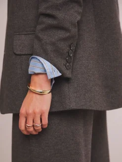 Anthology By Premium Herringbone Single Breasted Blazer*JD Williams Outlet