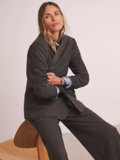 Anthology By Premium Herringbone Single Breasted Blazer*JD Williams Outlet