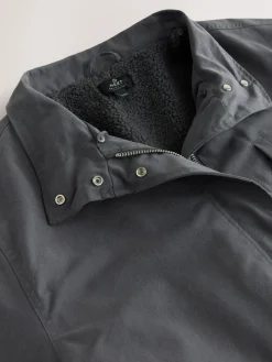 Antraciet - Premium Jassen met imitatiebontkraag*Next Discount