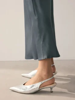 Antraciet - Satijnen midirok*Next New