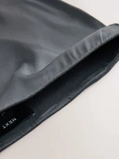 Antraciet - Satijnen midirok*Next New