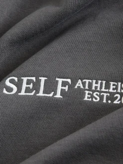 - Sweatshirt met korte rits*self. Hot