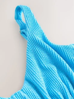 Aquablauw gekreukt - Buikcorrigerend DD+ badpak met beugel*Next Online