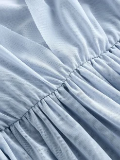 Avondblauw - Multiway mesh Maxi-jurk voor Bruiloftsgasten*Next Discount