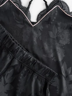 Black Jacquard Floral Cami Pyjamas*B by Ted Baker Clearance