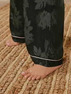 Black Jacquard Floral Cami Pyjamas*B by Ted Baker Clearance