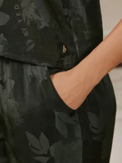 Black Jacquard Floral Cami Pyjamas*B by Ted Baker Clearance