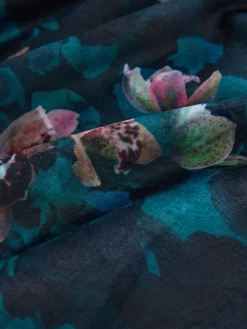 Blauwgroene knusse bloemenbadjas*B by Ted Baker Hot