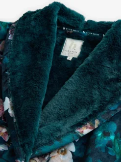 Blauwgroene knusse bloemenbadjas*B by Ted Baker Hot