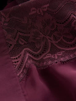 Burgundy Lace Chiffon Robe*B by Ted Baker