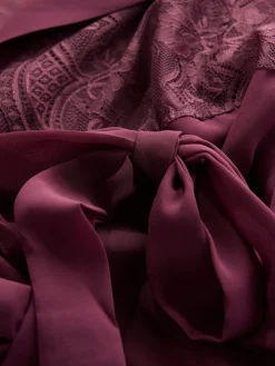 Burgundy Lace Chiffon Robe*B by Ted Baker