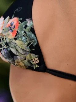 Koi Triangle Black Bikini Top*B by Ted Baker Clearance