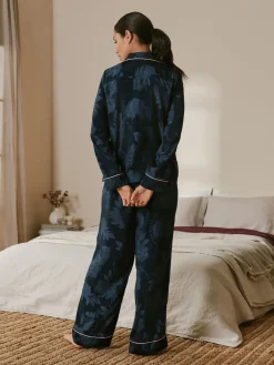 Navy Jacquard Button Through Pyjamas*B by Ted Baker Outlet