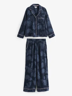 Navy Jacquard Button Through Pyjamas*B by Ted Baker Outlet