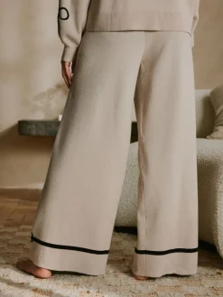 Oatmeal Bow Knitted Wide Leg Trousers*B by Ted Baker Hot