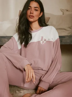 Pink Ottoman Rib Lounge Top*B by Ted Baker Discount