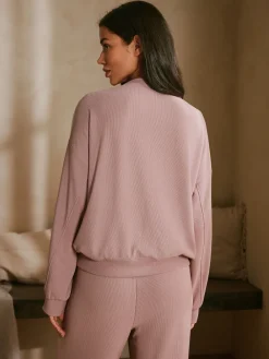 Pink Ottoman Rib Lounge Top*B by Ted Baker Discount