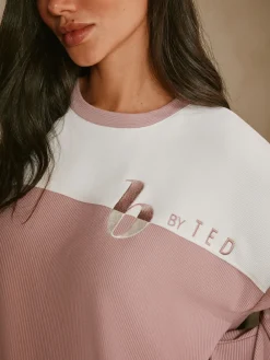 Pink Ottoman Rib Lounge Top*B by Ted Baker Discount