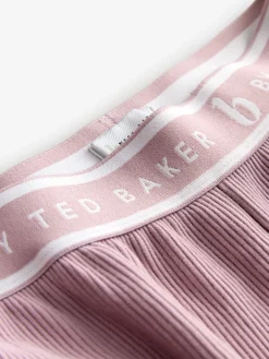 Pink Ottoman Rib Wide Leg Lounge Trousers*B by Ted Baker Outlet