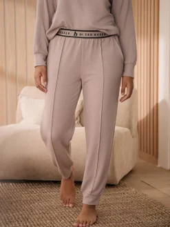 Pink Ribbed Cuffed Joggers*B by Ted Baker Outlet