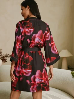 Purple Bright Floral Satin Robe*B by Ted Baker Best