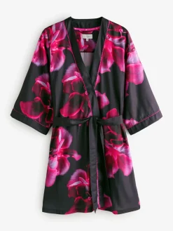 Purple Bright Floral Satin Robe*B by Ted Baker Best