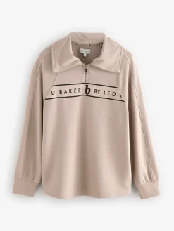 roze geribbelde loungetop met kwartrits*B by Ted Baker Outlet