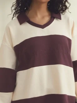 rugbytop met rode strepen*B by Ted Baker New