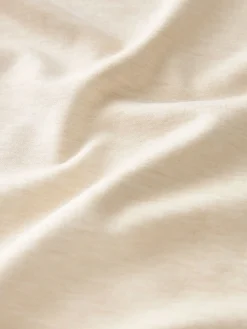 Beigebruin-crème - Dik T-shirt met ronde hals en korte mouwen*Next