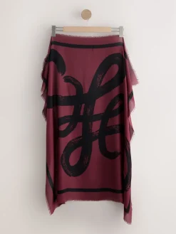 Berry Red N Swirl - Square Lightweight Scarf*Next Best