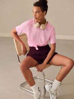 Bessenrood - Active Sports geweven hardloopshorts*Next