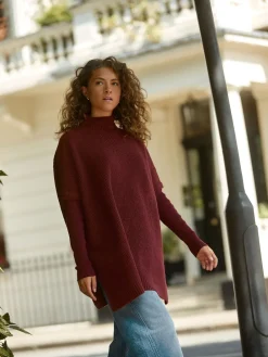 - Ribbed Mock Layer Poncho*Next Discount