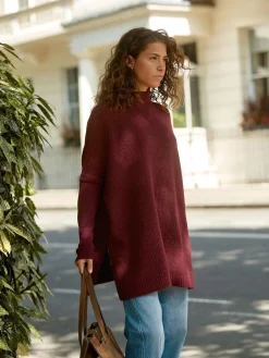 - Ribbed Mock Layer Poncho*Next Discount