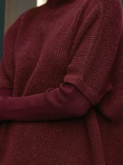 - Ribbed Mock Layer Poncho*Next Discount