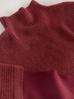 - Ribbed Mock Layer Poncho*Next Discount