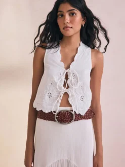 - Brede leren riem*Next Online